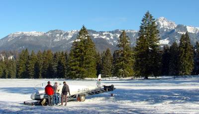 schne Winterkulisse mit dem Wendelstein